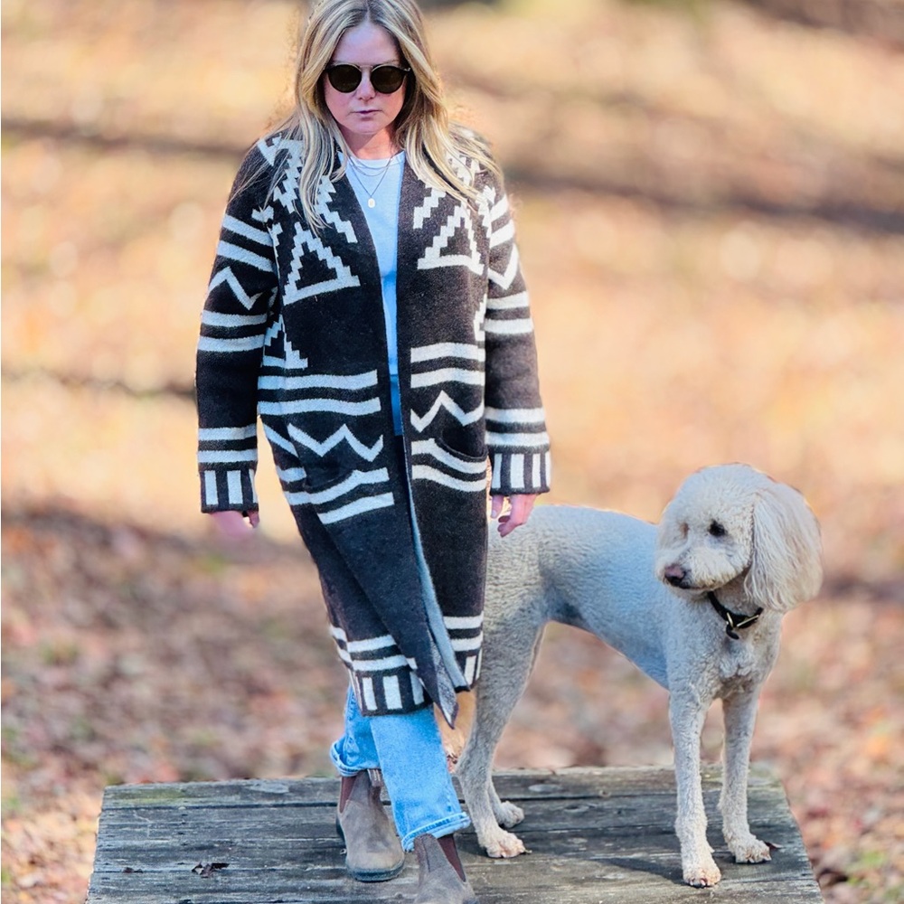 Southwestern Brown and Cream Sweater